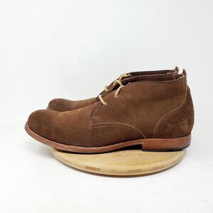 Frye Boots Mens 8 D Chukka Brown Suede Ankle Lace Up Shoes